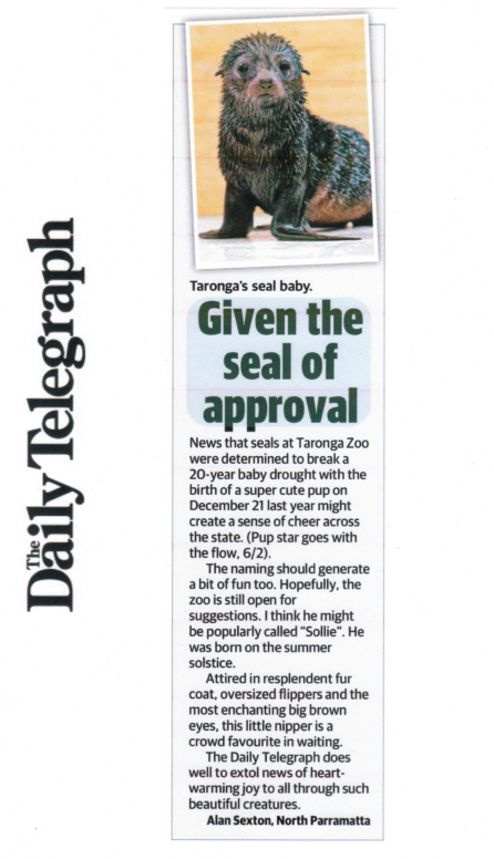Given the  seal of approval