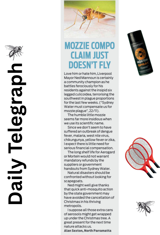 Mozzie compo claim just doesn’t fly