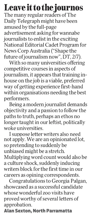 Leave it to the journos