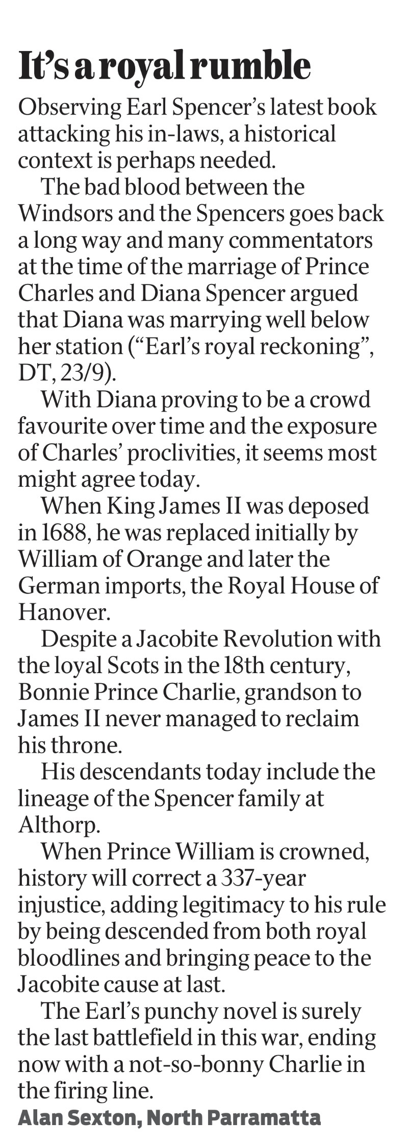 It’s a royal rumble